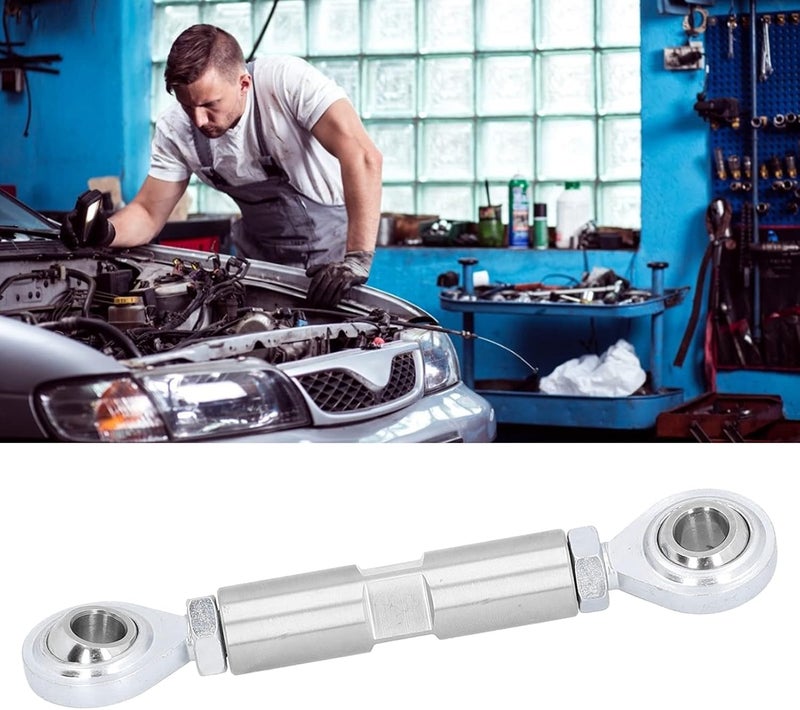 KooingTech Alternator Tensioning Rod, 2 1/2In Adjuster Tensioner Rod, Heim Joint Rod, Stainless Steel Alternator Bracket Diameter 5/8in Compatible with SBC BBC 350 454 Engine - Image 5